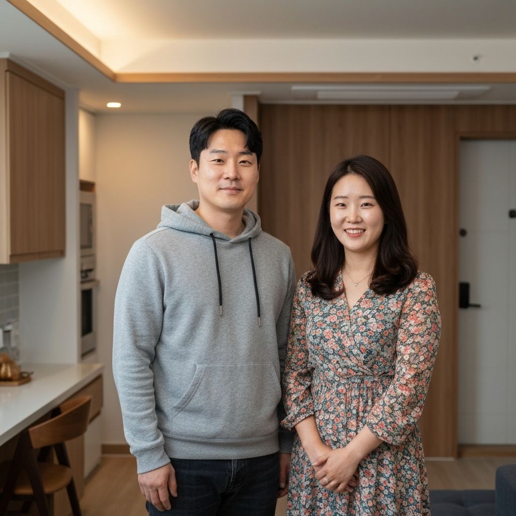 품격 인테리어 만족 고객 부부